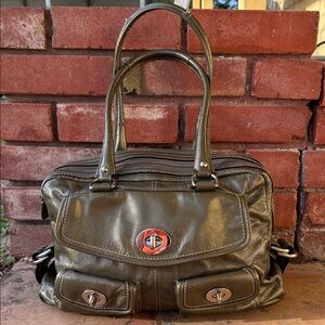 Coach Legacy Peyton Archive Olive Green Patent Leather Bag - No Hang Tags